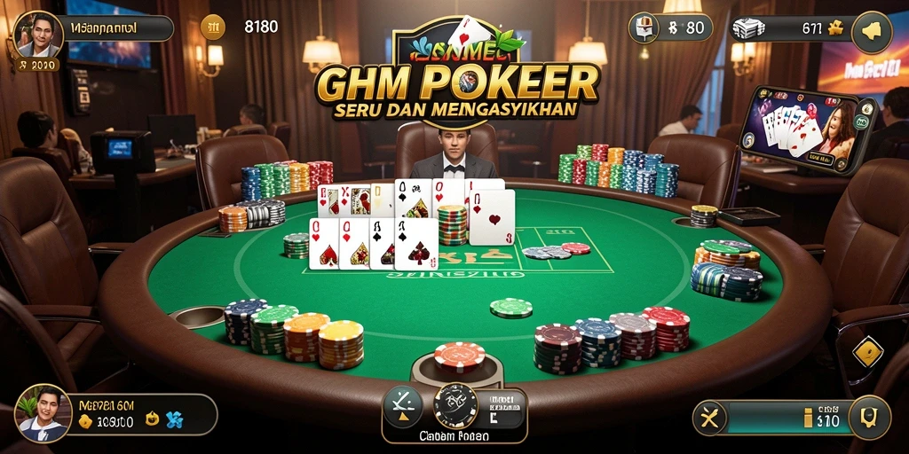 Screenshot utama 8180 menampilkan aksi seru permainan Poker.