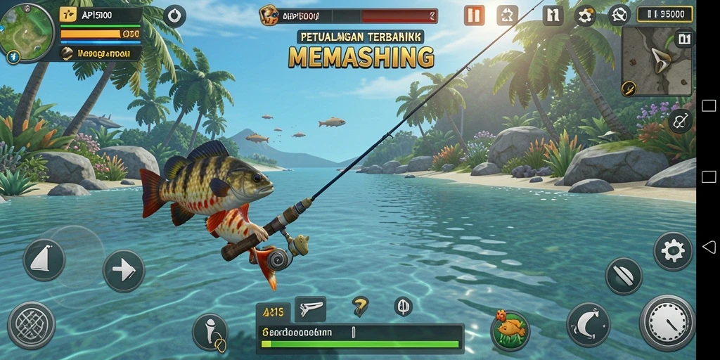 Tangkapan ikan yang menakjubkan dalam gameplay API5000.