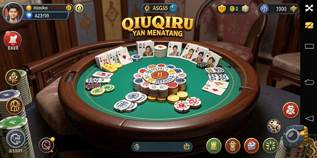 Tampilan seru dan menarik saat bermain QiuQiu di ASG55.