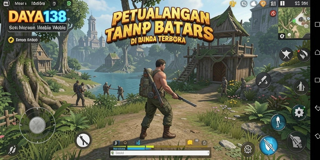 Screenshot dari gameplay <strong>DAYA138</strong> yang menampilkan dunia terbuka yang luas dan interaktif.