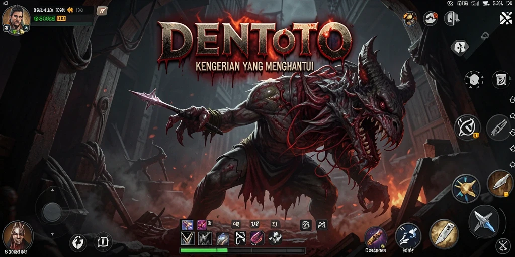 Tampak gameplay seram dari DENTOTO yang memacu adrenalin.