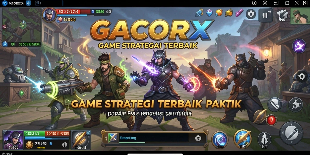 Tampilan menarik dari gameplay strategi GACORX yang penuh aksi.
