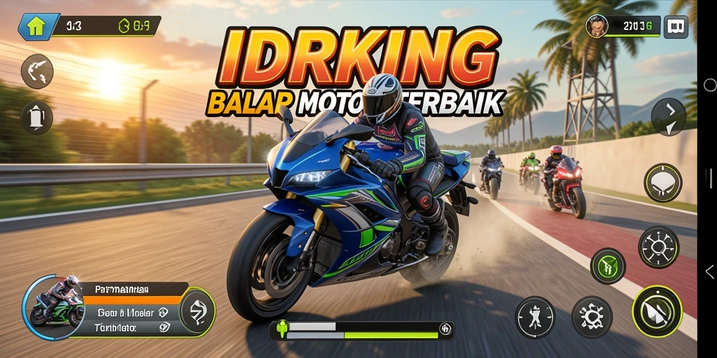 Tampilan seru balapan motor di IDRKING.