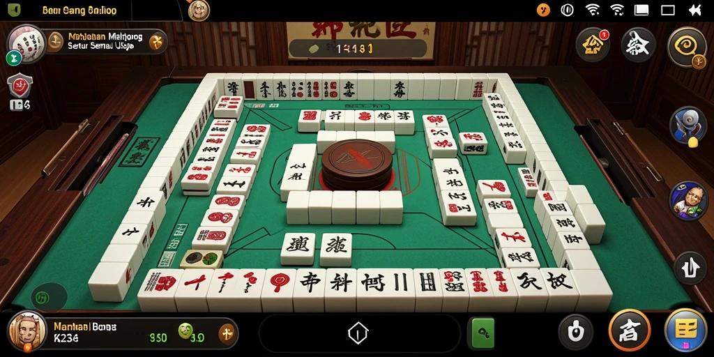 Screenshot utama K234 menampilkan gameplay Mahjong yang menarik dan seru.