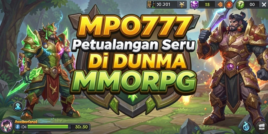 Tangkapan layar utama MPO777 menunjukkan pertempuran epik antara karakter di dunia fantastis.