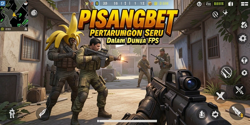 Tampilan gameplay yang mendebarkan dalam PISANGBET, penuh aksi FPS.