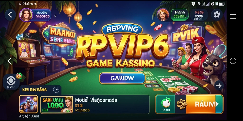 Screenshot gameplay Kasino RPVIP6 menampilkan pengalaman bermain yang seru.