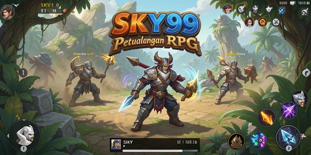 Tampilan gameplay <strong>SKY99</strong> menunjukkan aksi pertarungan yang mendebarkan.