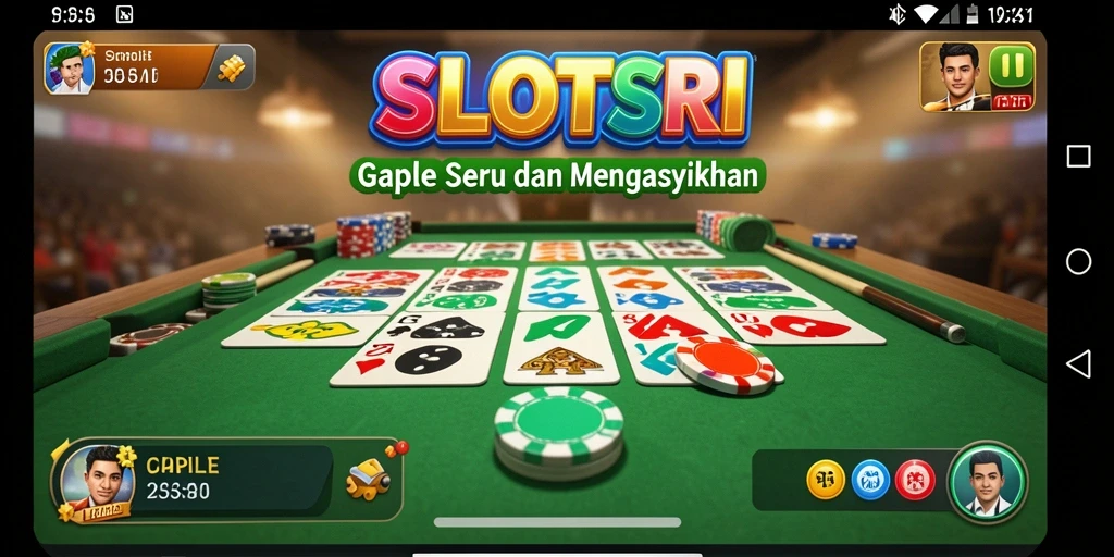 Gameplay seru SLOTSRI menunjukkan keseruan permainan Gaple.
