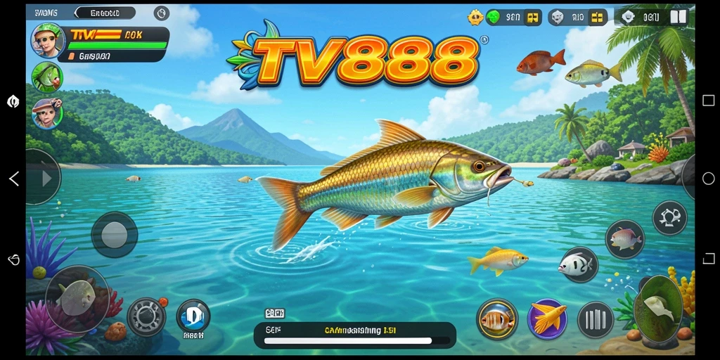 Tangkapan ikan besar dalam gameplay TV888 yang seru.