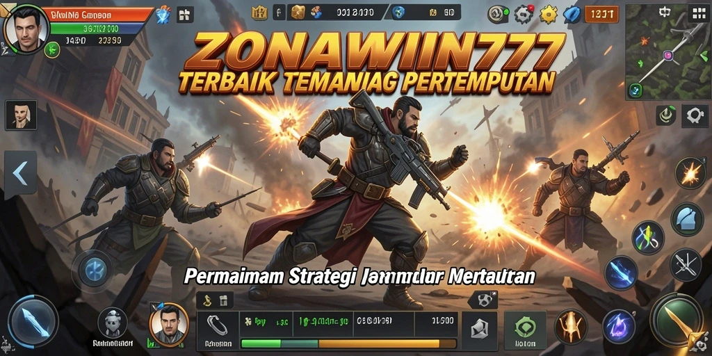 Tangkapan layar menampilkan aksi strategi yang mendebarkan di ZONAWIN777.